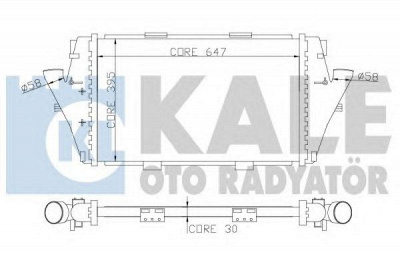 KALE OTO RADYATOR 346100 -  Интеркулер